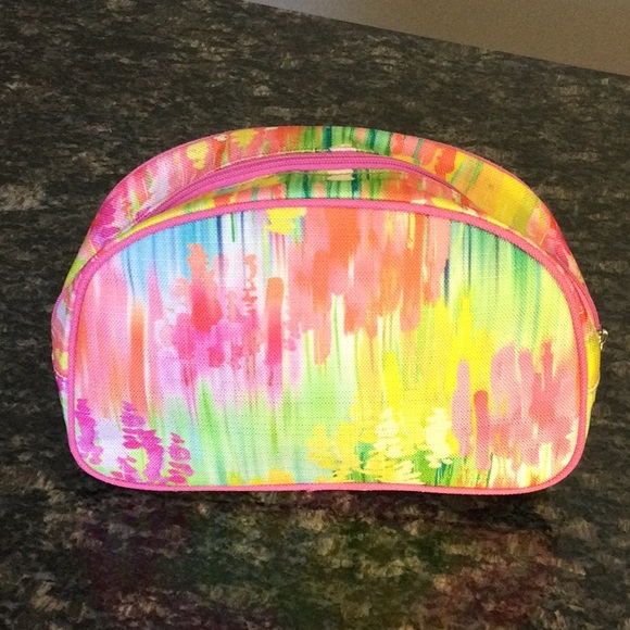 Clinique Handbags - Clinique Multicolored Cosmetic Bag